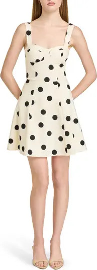 Marcy Polka Dot Stretch Cotton Bustier Minidress | Nordstrom