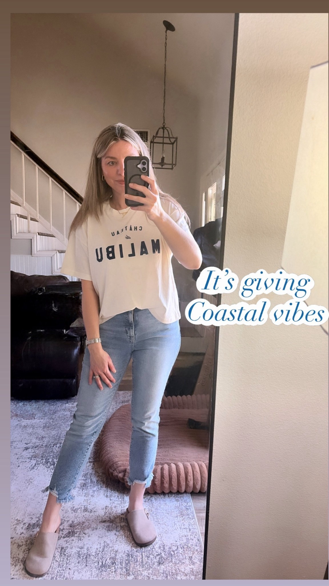 Wearing a size medium in this tee (runs large) and suze 4 in jeans (have a lot of stretch) 

#LTKgrwm #LTKdayinmylife #LTKootd