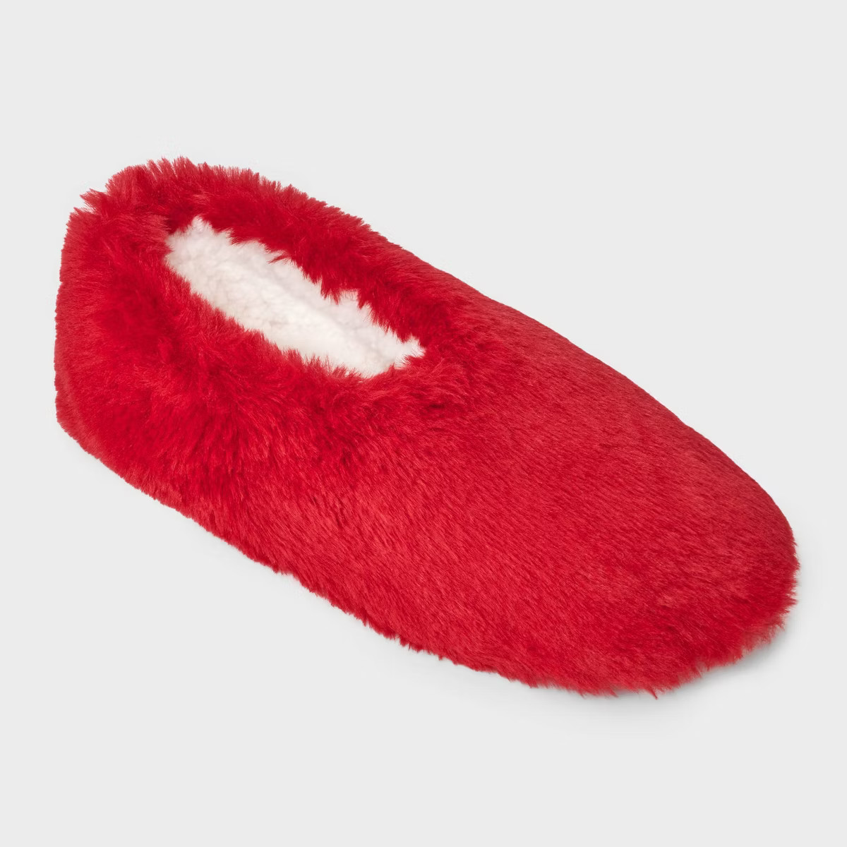 Women's Faux Fur Cozy Pull-On Slipper Socks with Grippers - Auden™ | Target