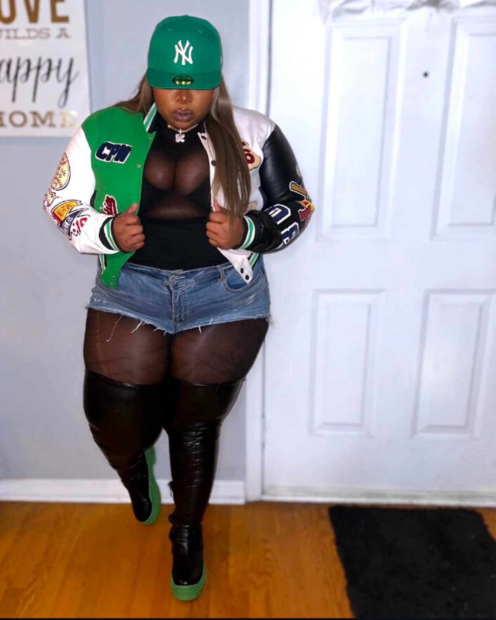 Boots: Thick Thigh Friendly Size 9 (True to size)
Jacket: Size 3xl(Lining allows for minimal stretch) 

#LTKPlusSize #LTKStyleTip #LTKShoeCrush