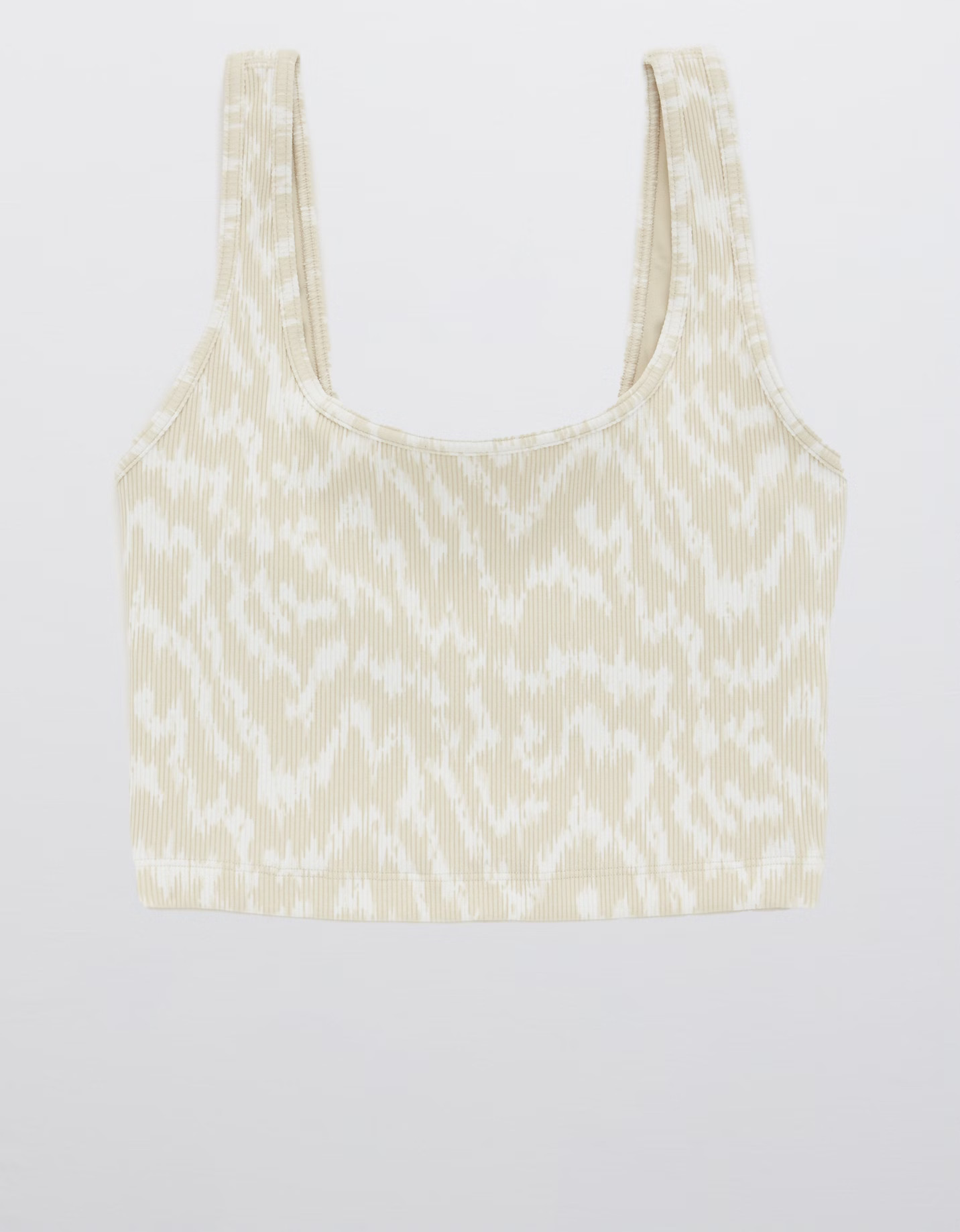 OFFLINE Ribbed Square Neck Longline Sports Bra | American Eagle Outfitters (US & CA)