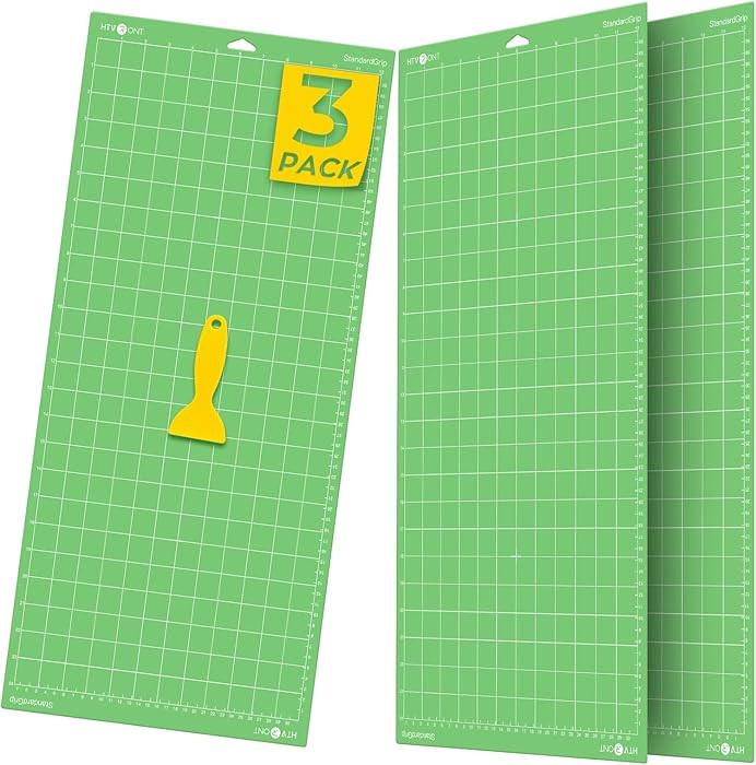 HTVRONT Standard Grip Cutting Mat, 3 Pack Cutting Mat 12x24 Compatible with Cricut Maker 3/Maker ... | Amazon (US)