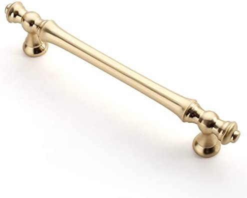 Asidrama 10 Pack 5 Inch(128mm) Brushed Brass Kitchen Cabinet Handles, Gold Cabinet Pulls Kitchen ... | Amazon (US)