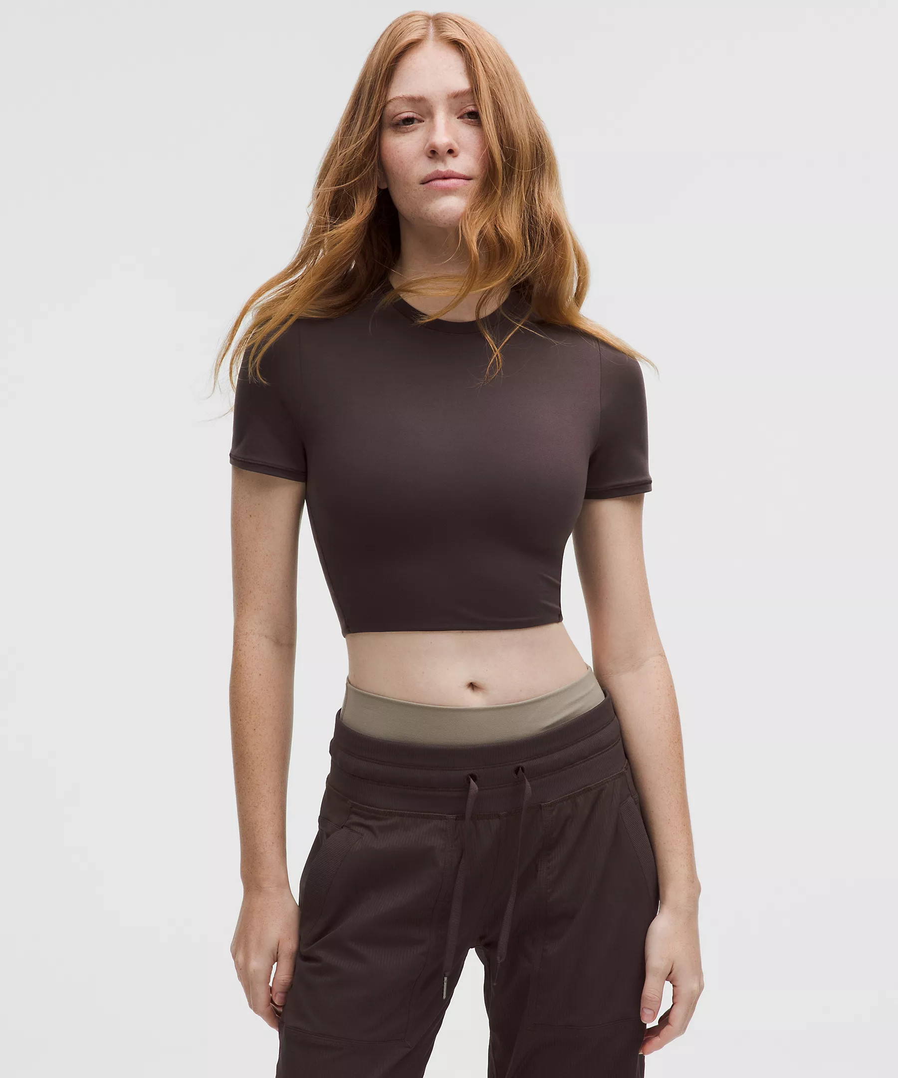 Wundermost Ultra-Soft Nulu Crewneck Cropped T-Shirt | Lululemon (US)