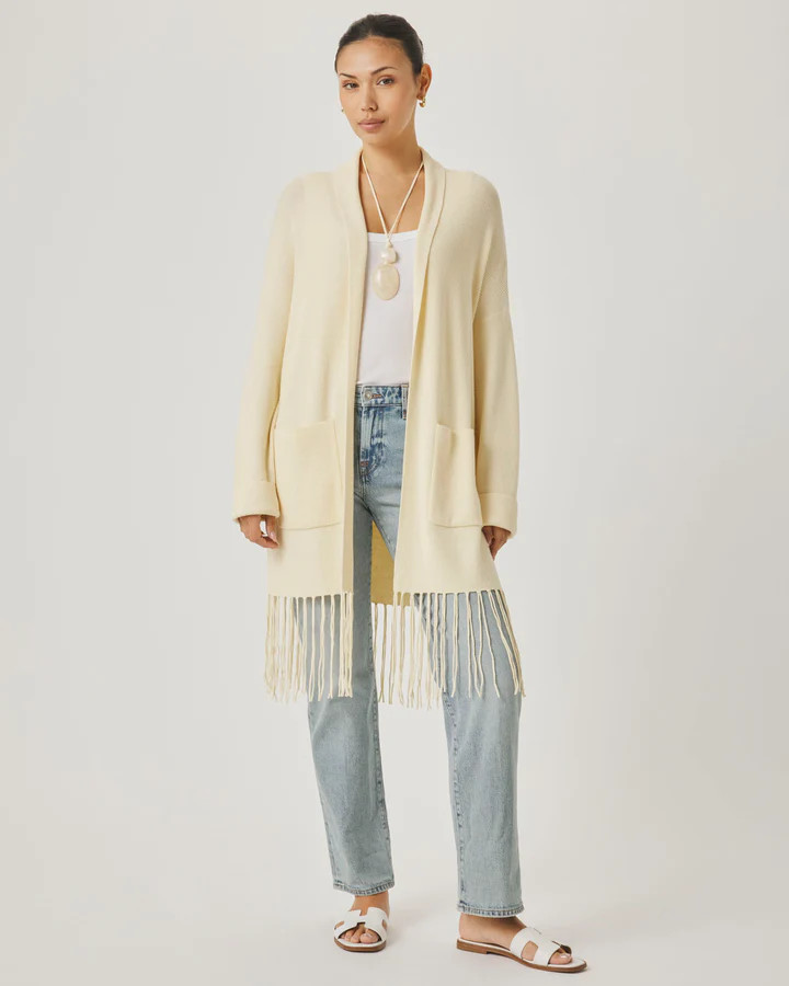 Splendid x @Cellajaneblog Fringe Open Cardi | Splendid