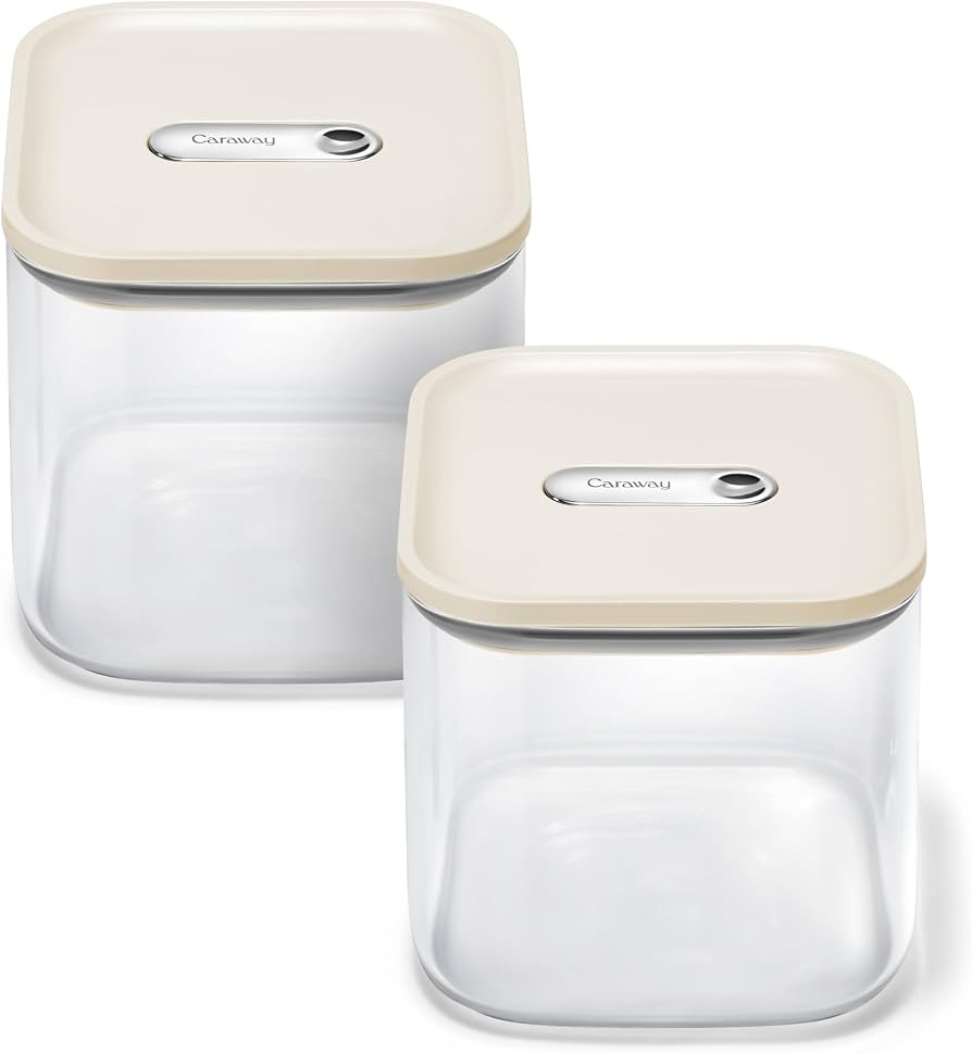 Caraway 2.5qt Glass Airtight Food Storage Containers with Lids - Non-Toxic, BPA-Free Kitchen Stor... | Amazon (US)