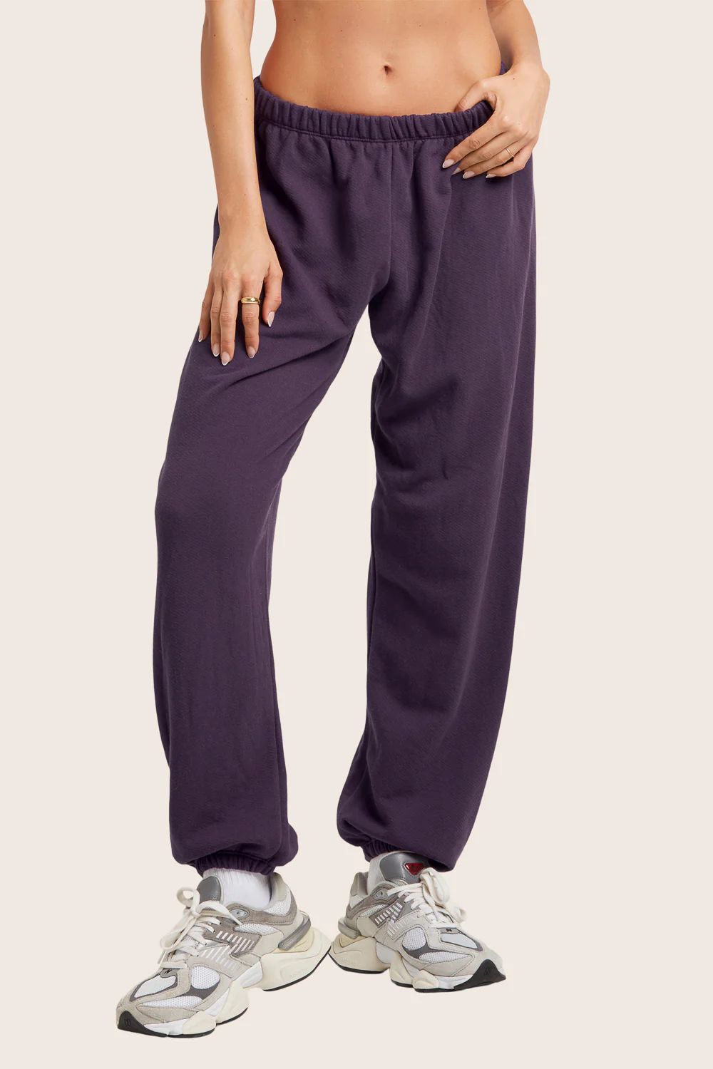 LIGHTWEIGHT SWEATS CLASSIC SWEATPANTS - PLUM | SET Active