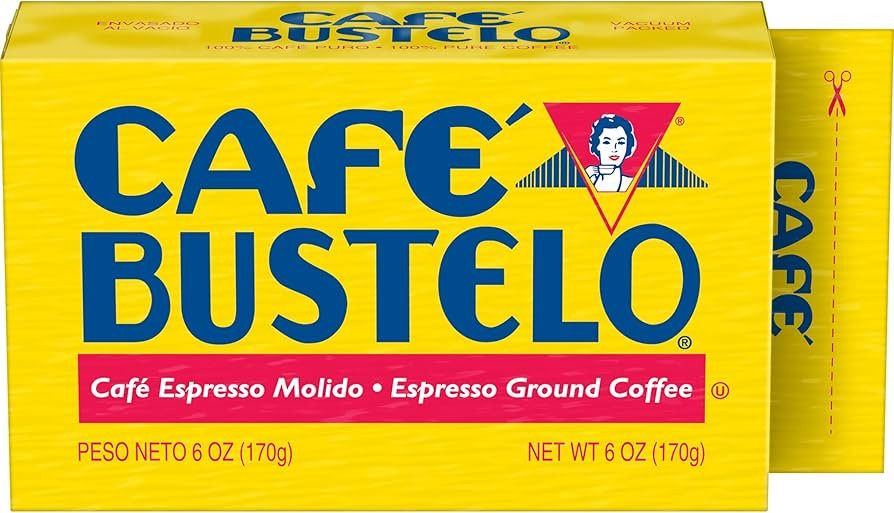 Café Bustelo Espresso Dark Roast Ground Coffee Brick, 6 Ounces (Pack of 12) | Amazon (US)