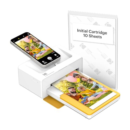 KODAK Dock Plus 4PASS Instant Photo Printer (4x6 inches) + 10 Sheets | Amazon (US)
