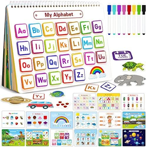Hifunwu Montessori Busy Book for Toddlers Activities, Preschool Learning Activities Preschool Busy B | Amazon (US)