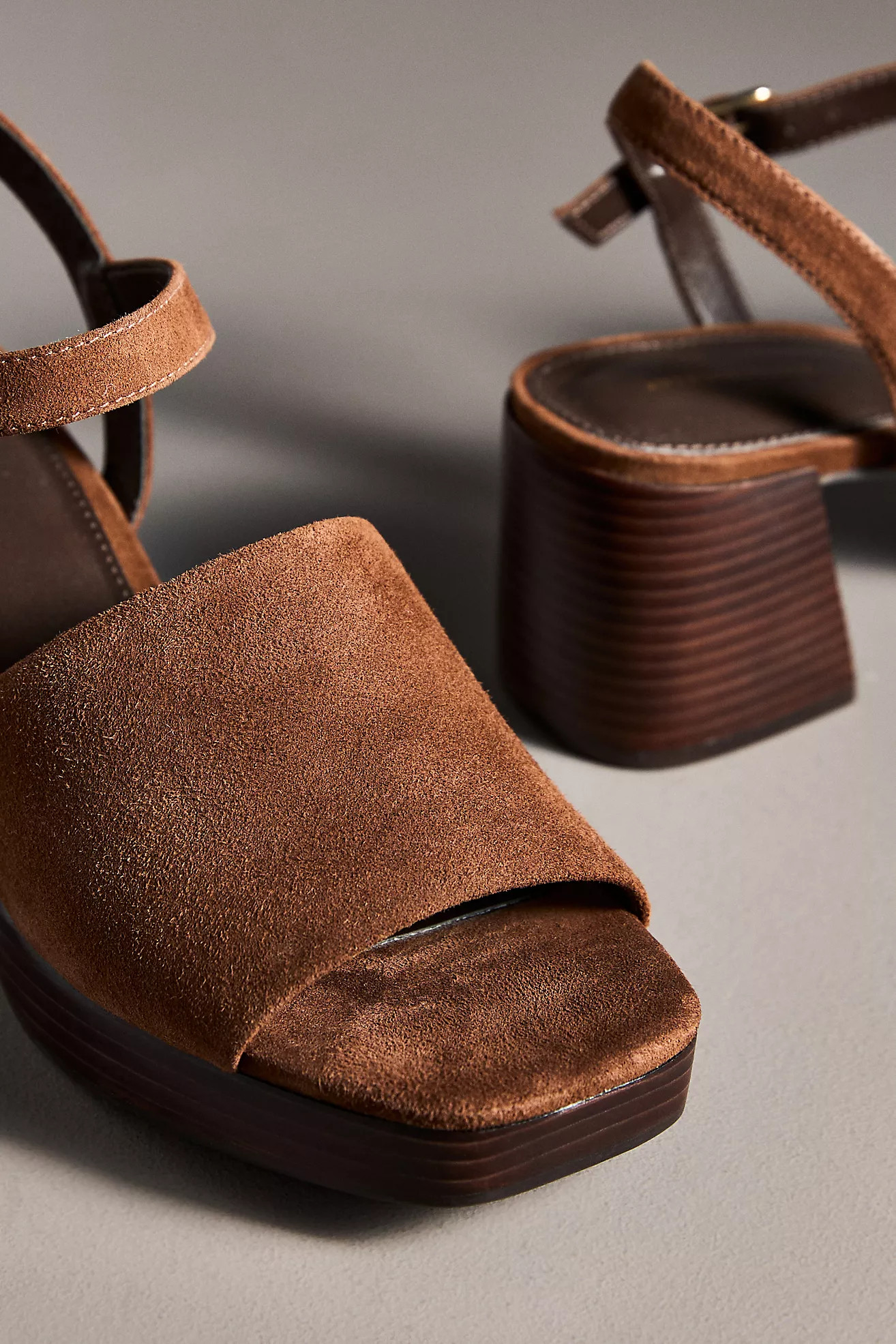 By Anthropologie Buckle Open-Toe Block Heels | Anthropologie (US)