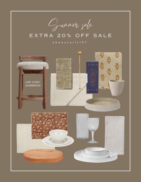 Save an extra 20% off these sale deals with code SUMMER20 at checkout 

#LTKHome #LTKSaleAlert #LTKSummerSales
