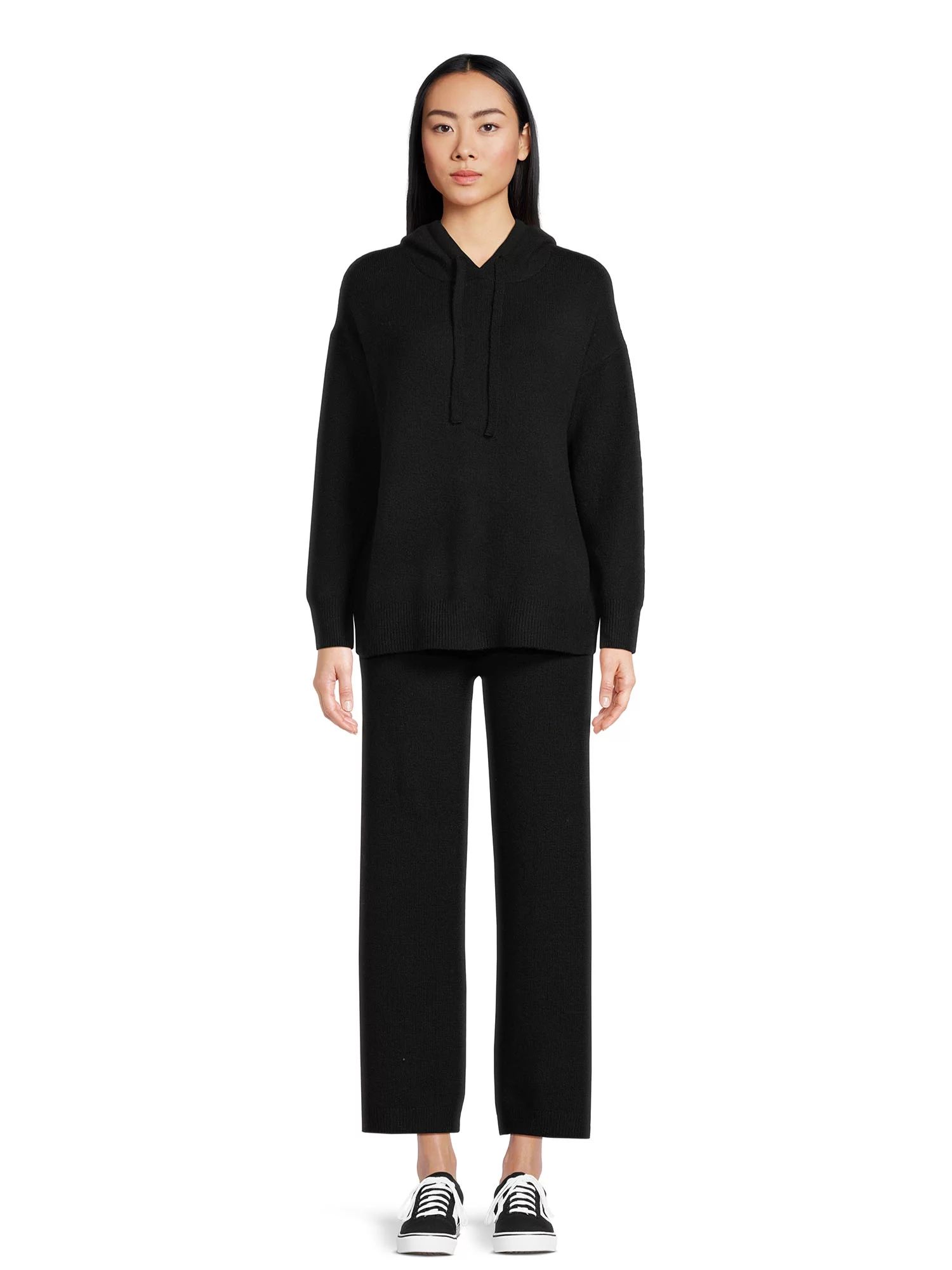 Time and Tru Women's and Women’s Plus Sweater Hoodie and Pants Set, Sizes XS-4X | Walmart (US)