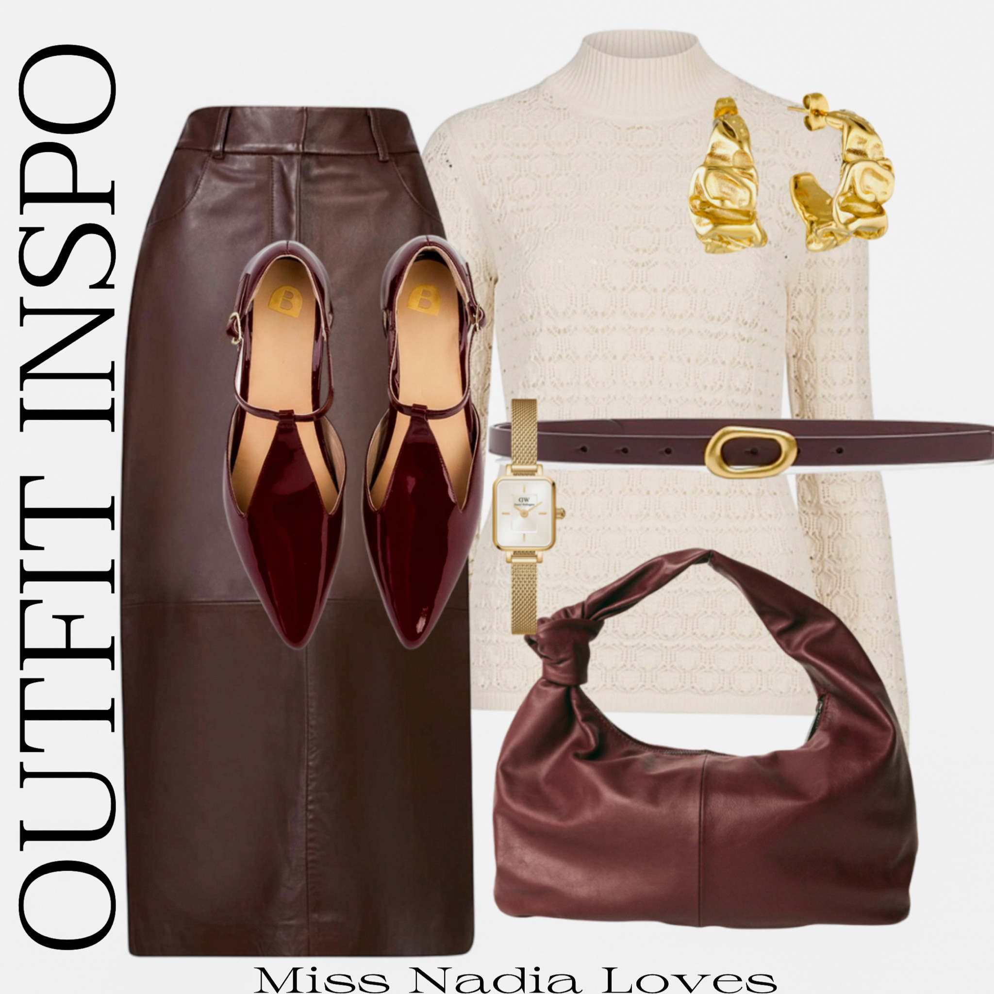 Brown is set to rule this season & I'm totally here for it! This is how I would style this leather skirt with cream & burgundy tones for a lux elevated look! 

#LTKaustralia #LTKplussize #LTKover40