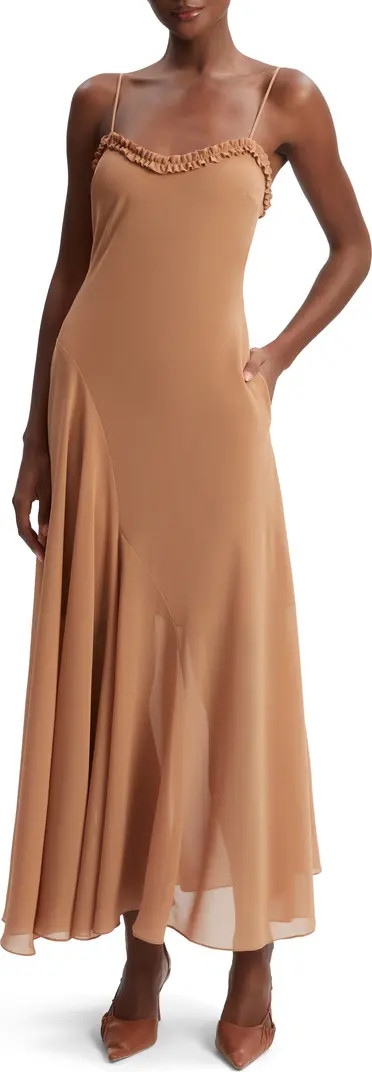 Tatian Frill Trim Maxi Dress | Nordstrom