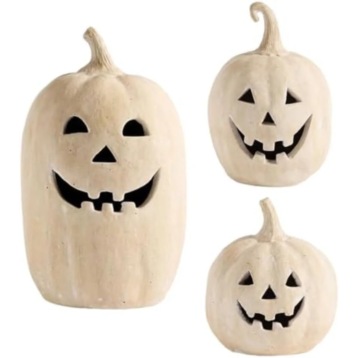 Halloween Decorations, Fall Decor, Resin Pumpkin Lantern, Terracotta Textured Jack O' Lantern Dec... | Wayfair North America