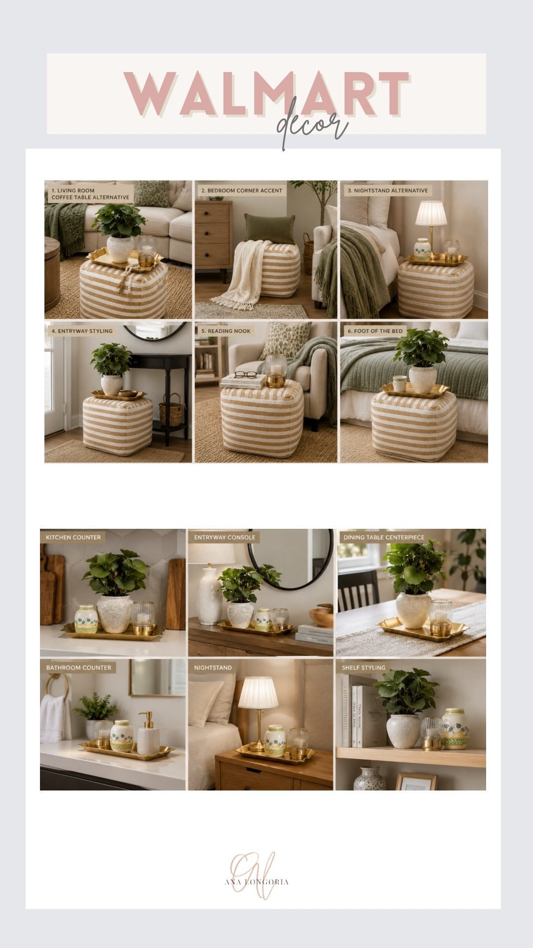 Walmart decor 
Styling tips

#LTKHome