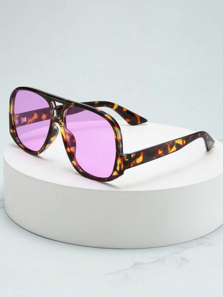 1pc Unisex Large Square Frame High-Quality Fashion Stylish Glasses, Suitable For Driving, Casual,... | SHEIN