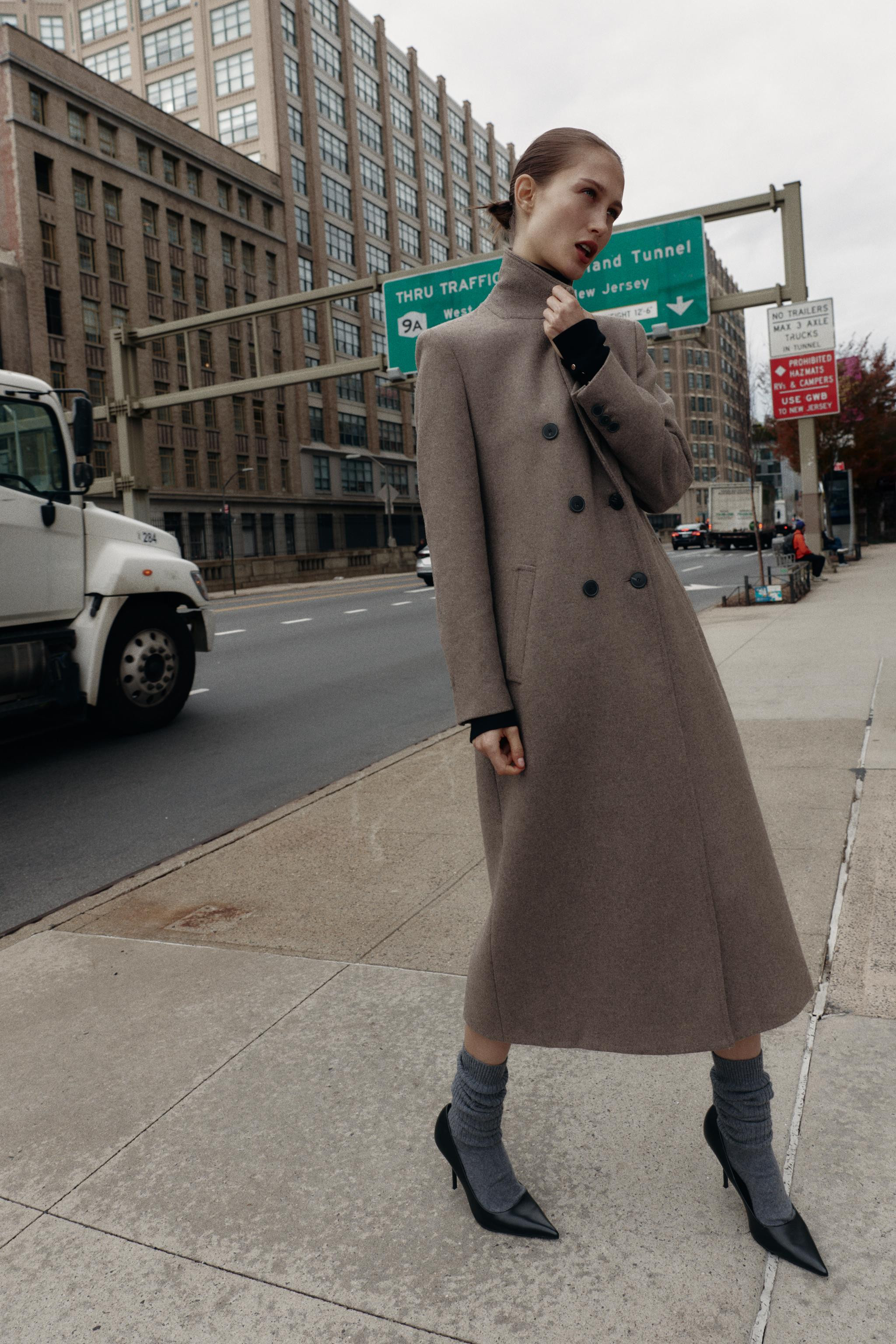 DOUBLE-BREASTED LONG COAT | Zara US