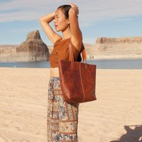 Leather Tote Bag - Brown Laptop Tote, Large Shoulder For Women, Top Grain Cowhide, Work Bag, Everyday | Etsy (US)