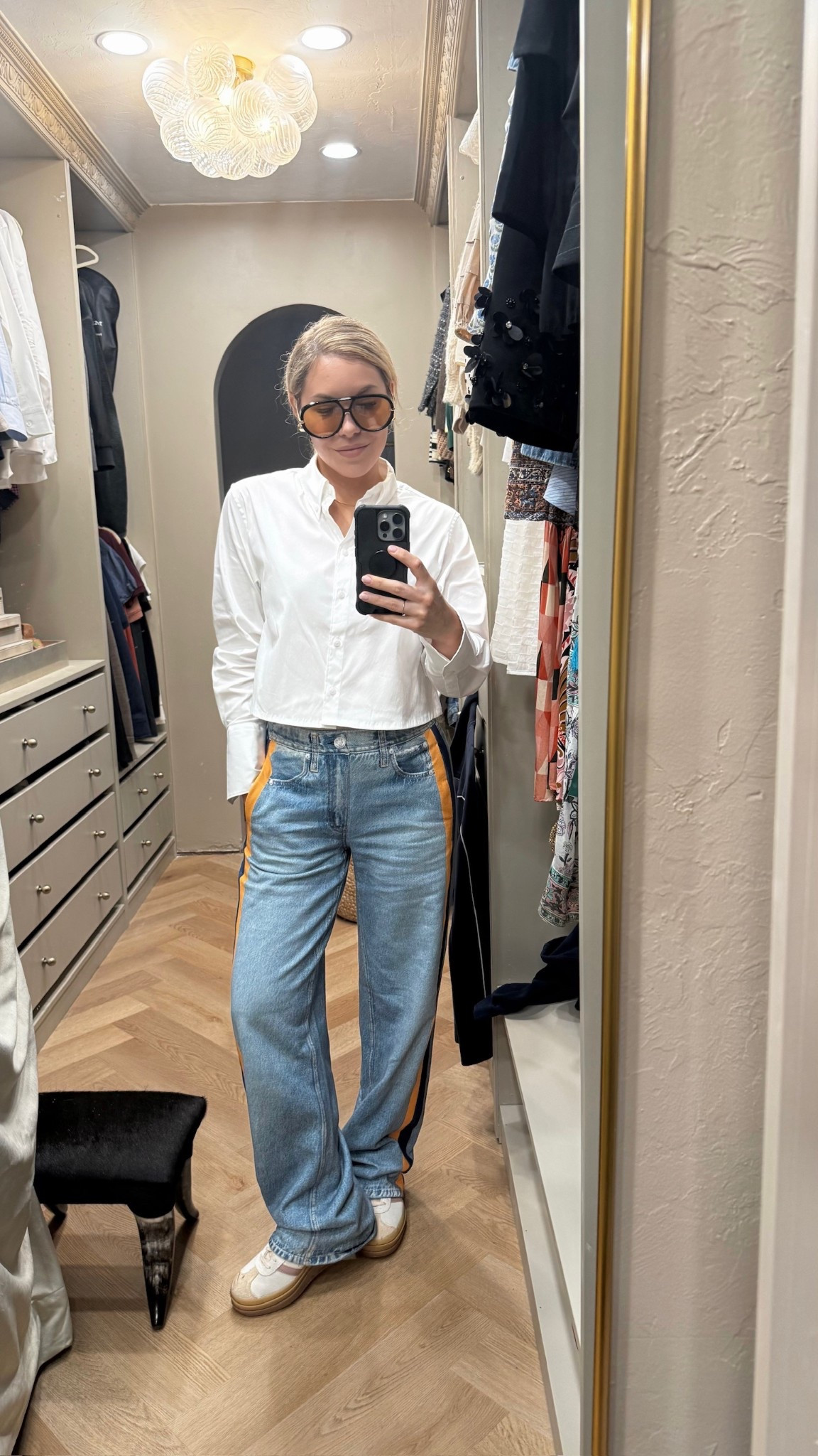 This cropped button down seems so luxe but is $20 on Amazon! And these are the viral pj jeans - I’m obsessed!


#LTKdayinmylife #LTKOver40 #LTKootd