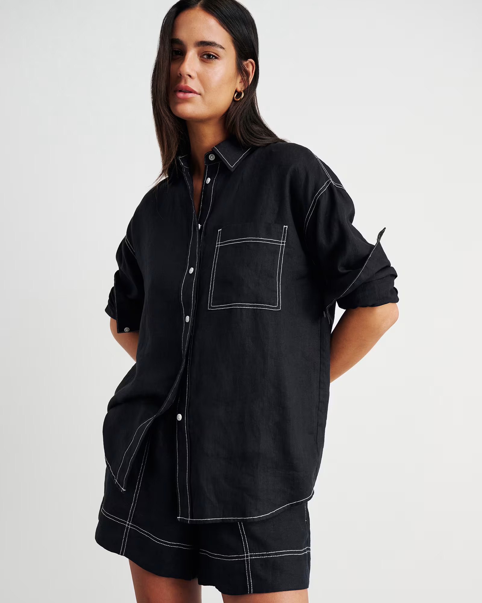 Gigi Linen Relaxed Shirt | JAG (Australia & New Zealand)