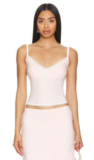 GUIZIO Dainty Camisole in Pink. - size XL | Revolve Clothing (Global)