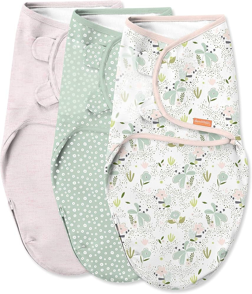 SwaddleMe Easy Change Swaddle – Size Small/Medium, 0-3 Months, 3-Pack (Peekaboo Panda) | Amazon (US)