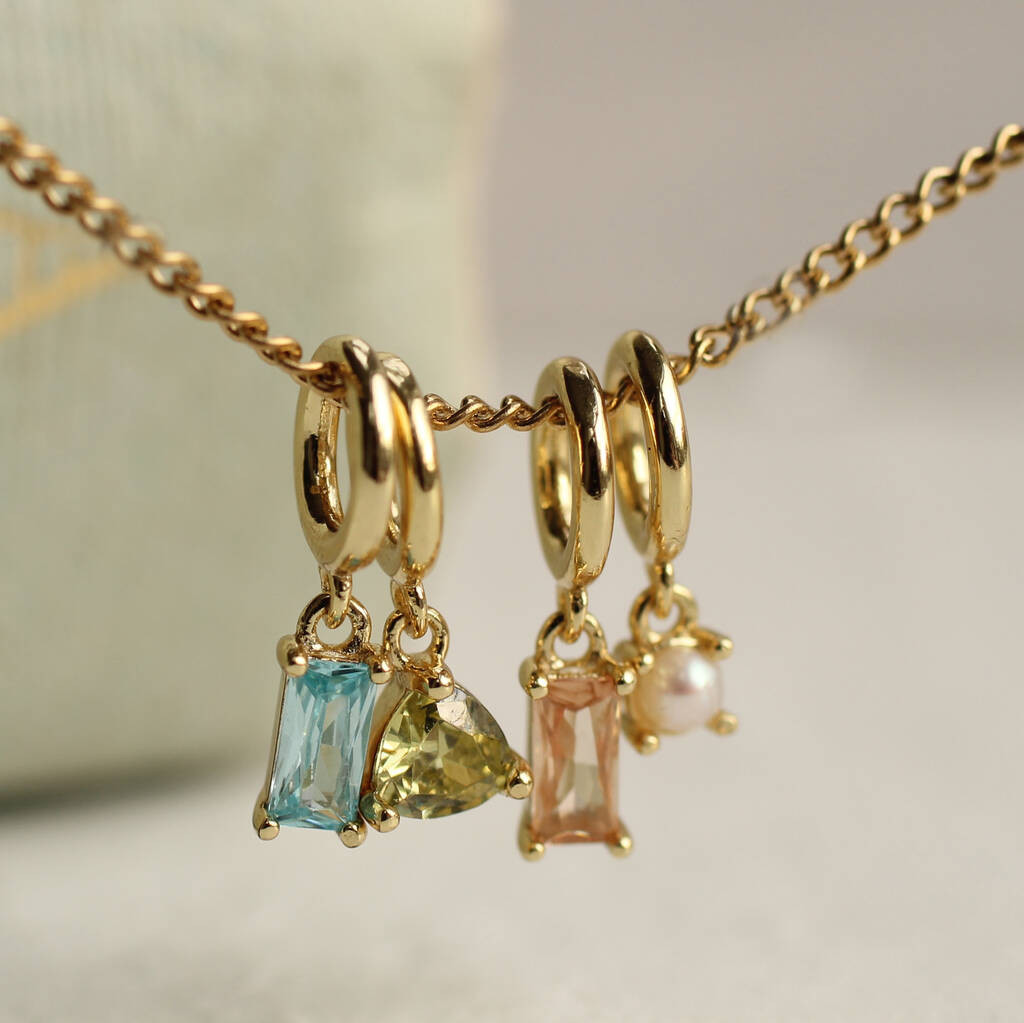 Gold Vermeil Birthstone Charm Necklace | Not On The High Street