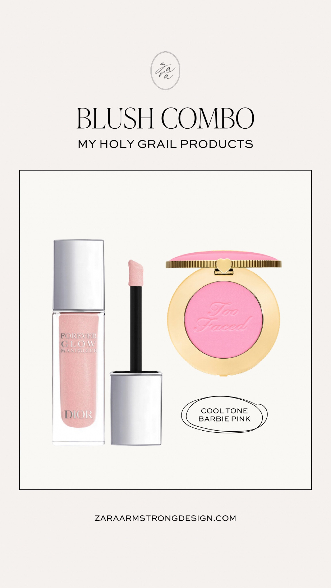 The blush combo you need if you are cool tones like me 💕☁️
I love using Dior glow as a highlighter and eyeshadow as well. Too faced blush is the exact color as the pink Dior powder blush, but better quality (IMO) and stays on much longer 

#LTKxSephora #LTKfindsunder50 #LTKbeauty