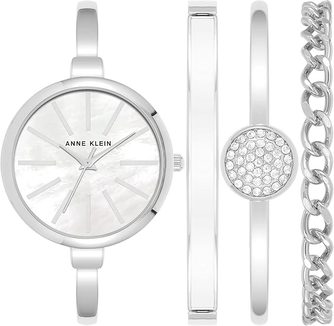 Anne Klein Women's Bangle Watch and Bracelet Set | Amazon (US)