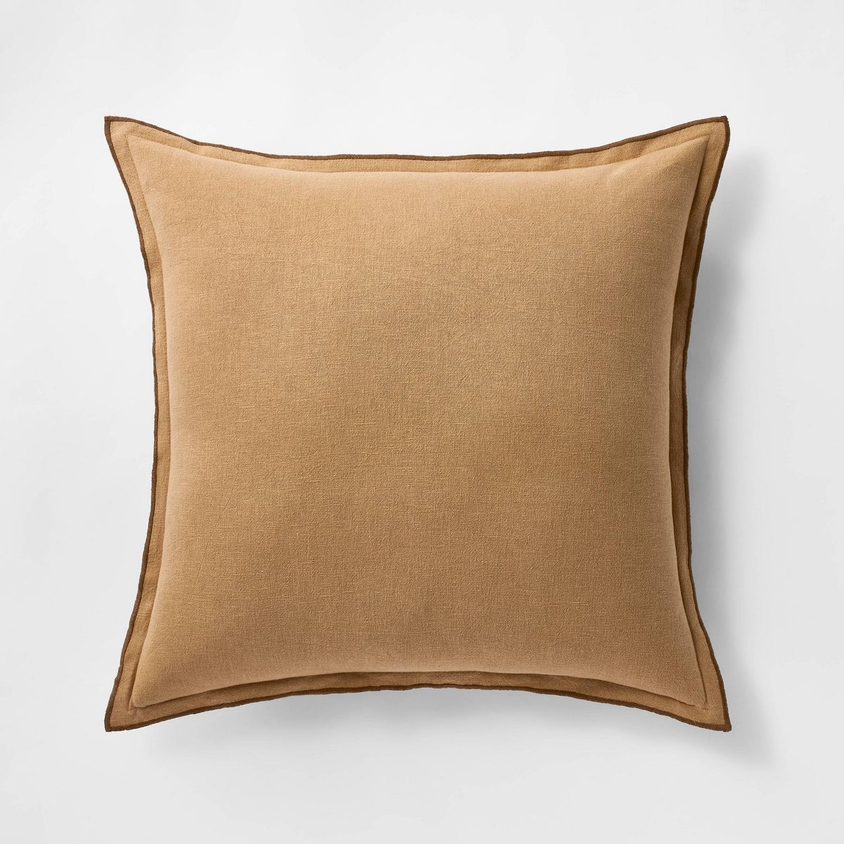 Oversized Linen Square Throw Pillow Brown - Threshold™ designed with Studio McGee | Target