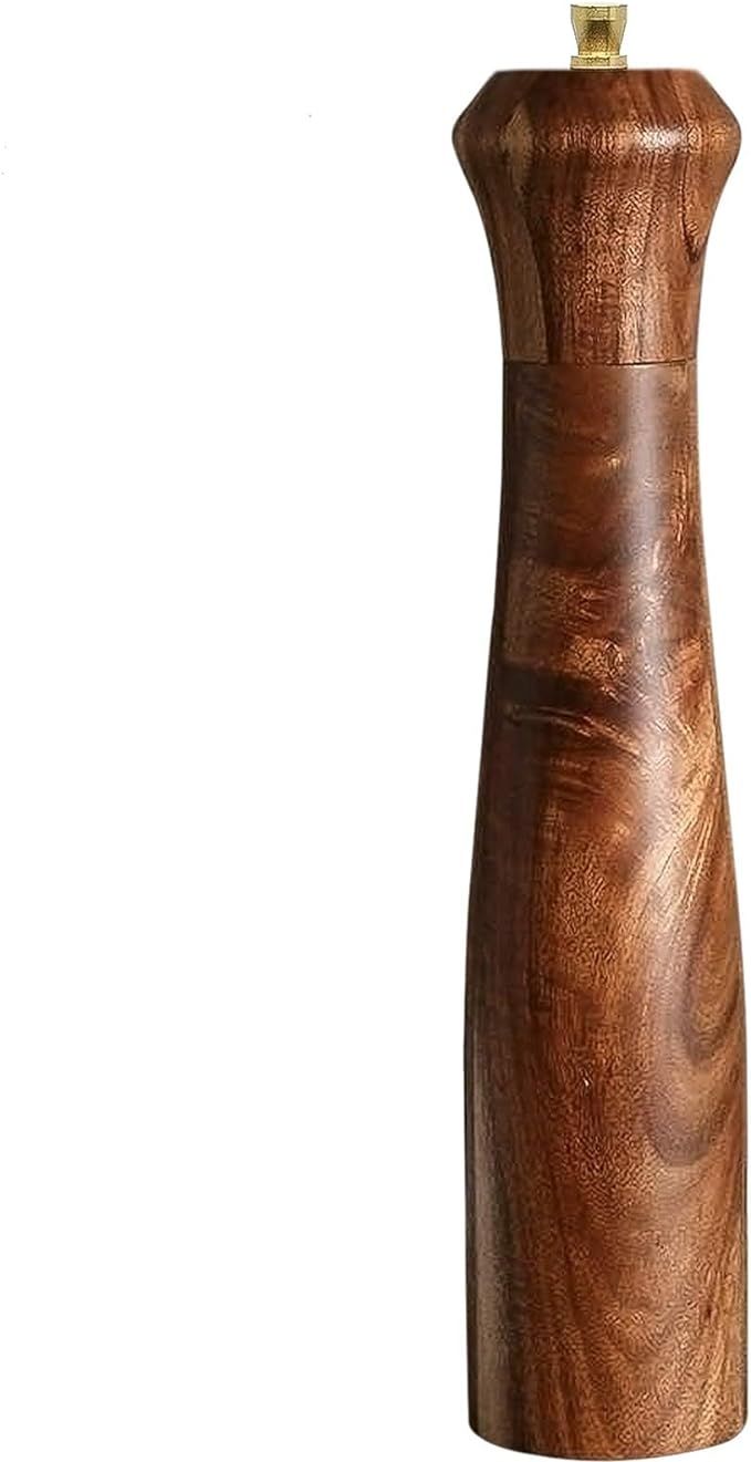 Wooden pepper grinder, pepper Mill with Adjustable Coarsenesssalt and salt pepper grinder shaker ... | Amazon (US)
