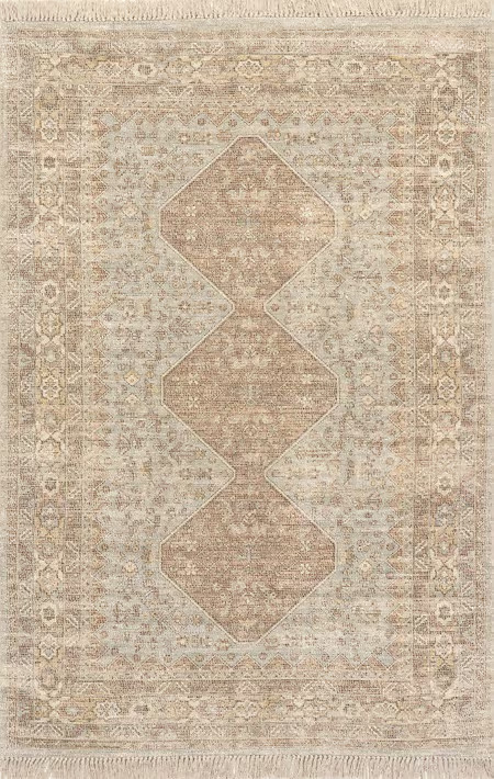 Khaki Laurie Casual Tasseled Area Rug | Rugs USA