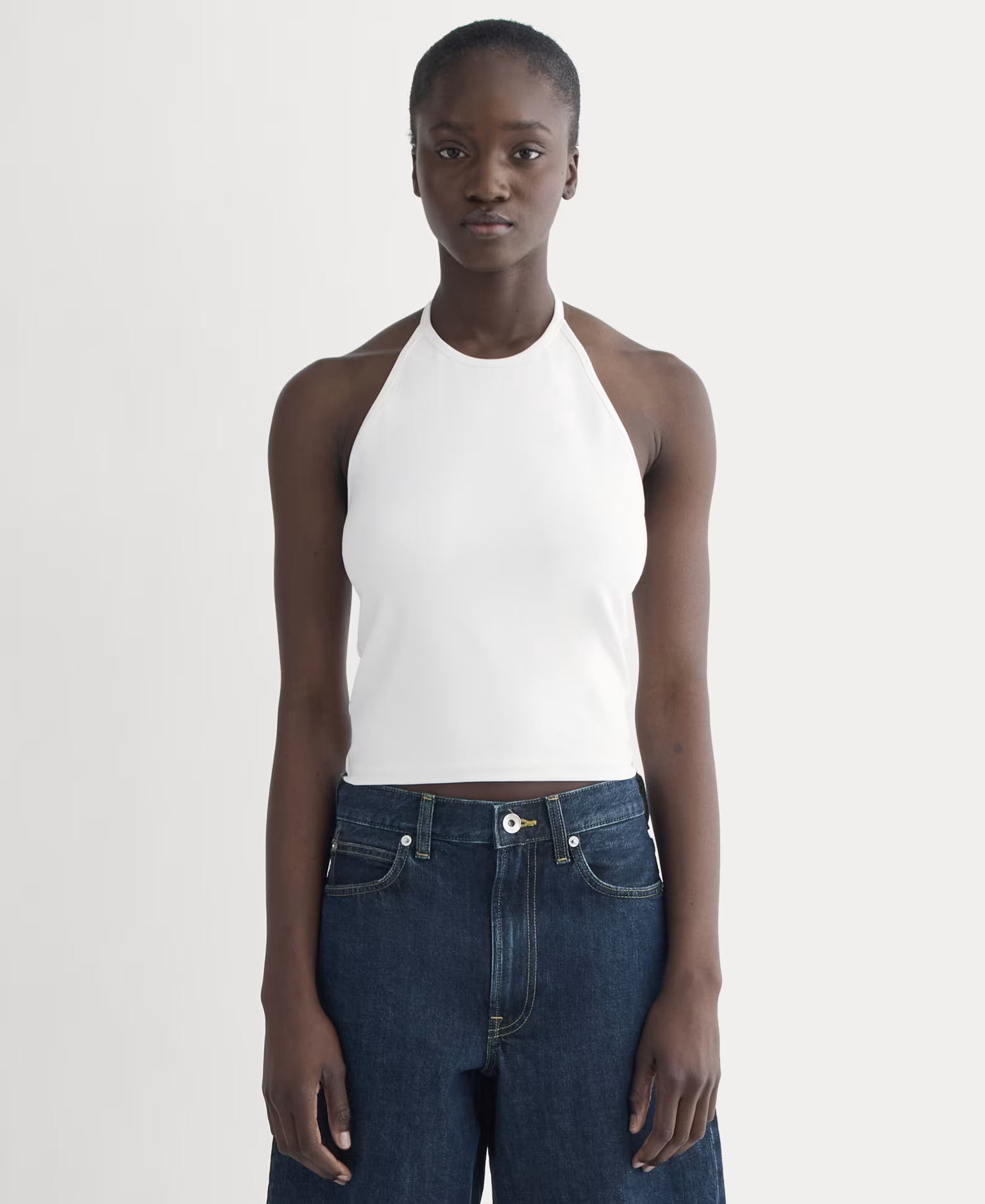 Form Halter Top by Everlane in White, Size S | Everlane