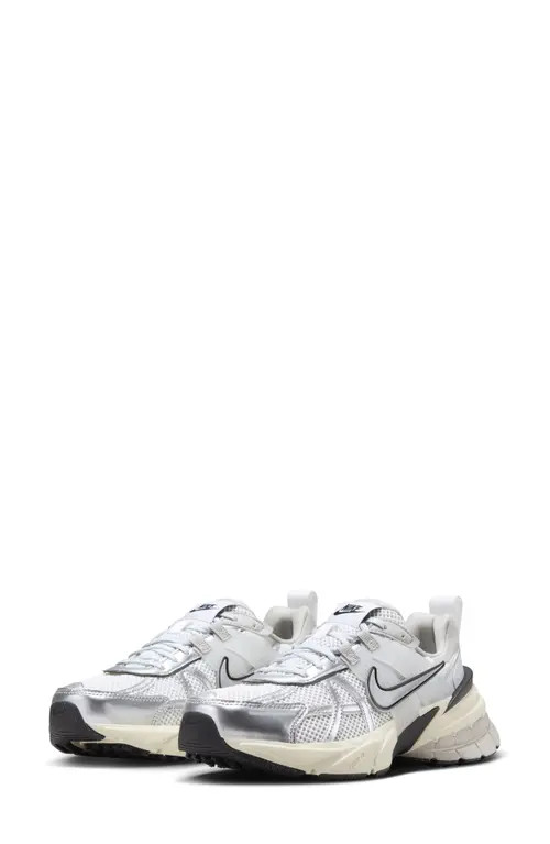Nike V2K Run Sneaker in Summit White/Metallic Silver at Nordstrom, Size 10 | Nordstrom