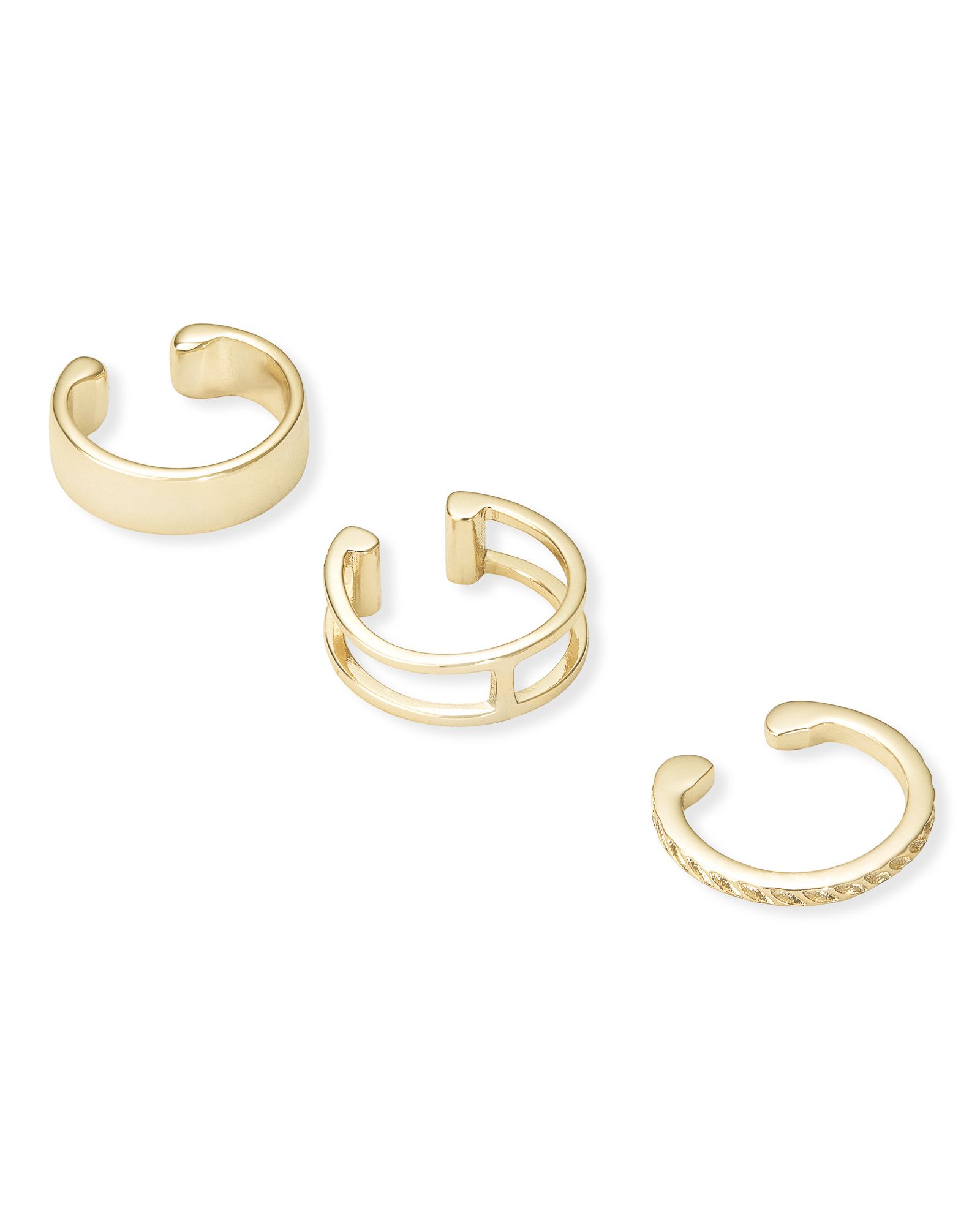 Preston Ear Cuff Set of 3 in Gold | Kendra Scott