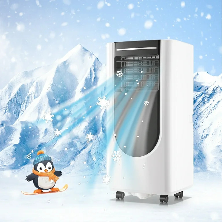 Tacool 8000 BTU Portable Air Conditioner for Room up to 250 Sq. ft with Remote Control, White | Walmart (US)