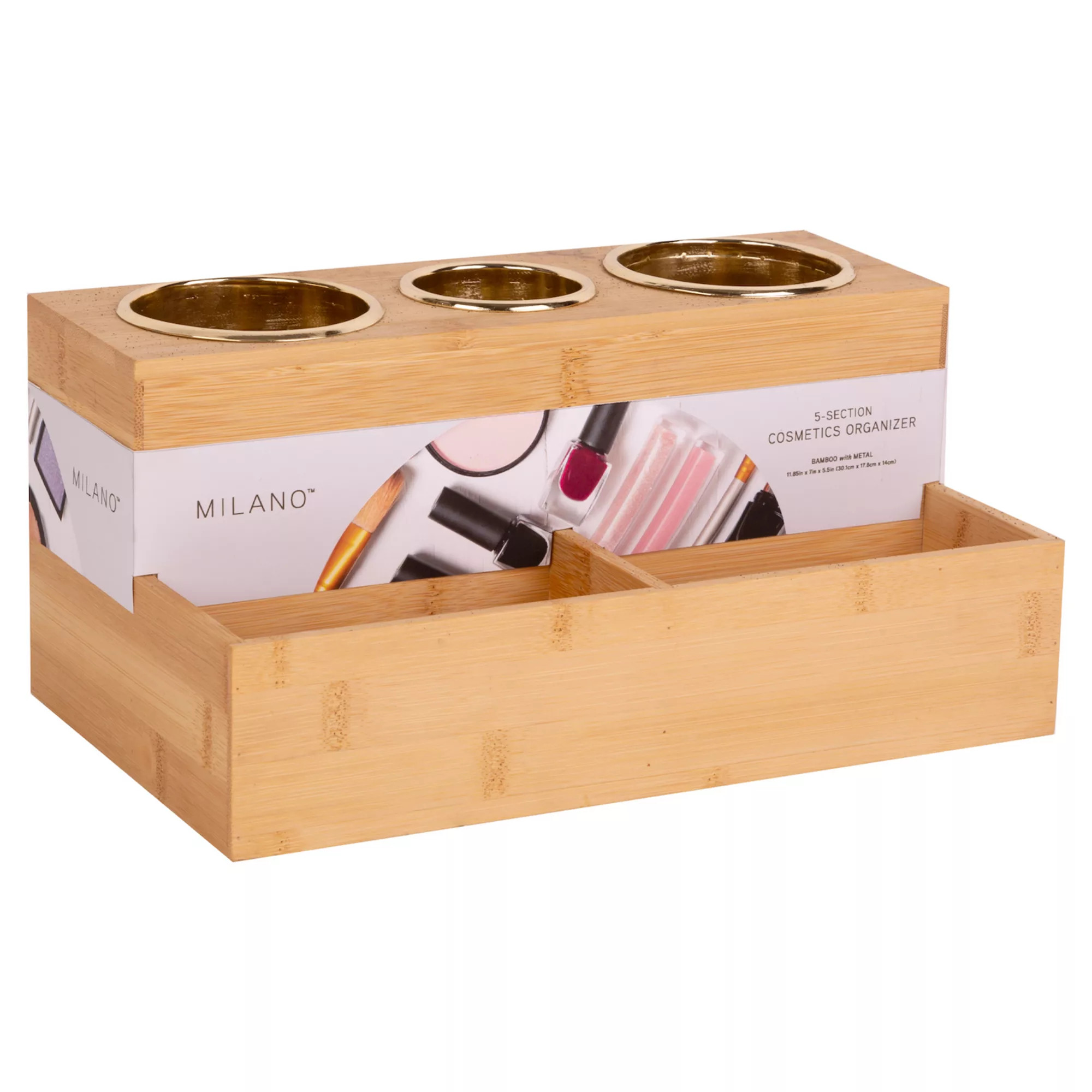 Milano Bamboo Makeup Organizer | Kohl's