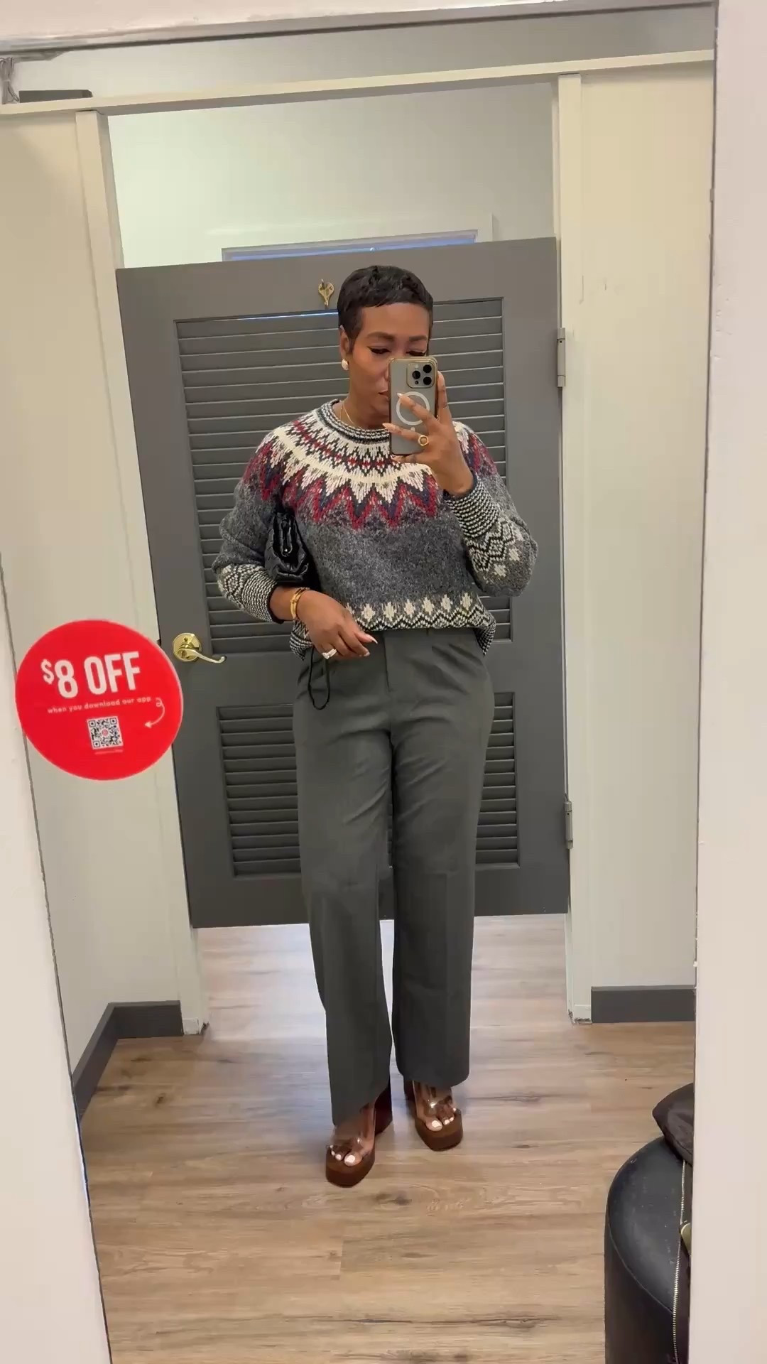 Holiday Work Wear… This sweater is perfect for work pairing with slacks.
Size medium sweater
Size 8 pants


#LTKFindsUnder50 #LTKStyleTip #LTKWorkwear