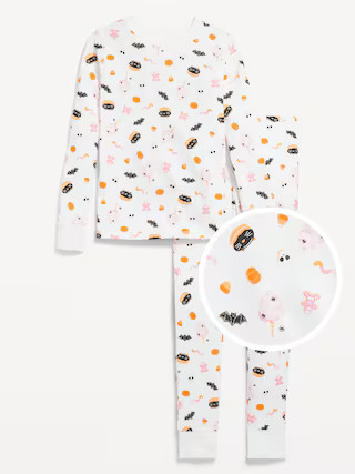 Printed Snug-Fit Graphic Pajama Set for Girls | Old Navy (US)