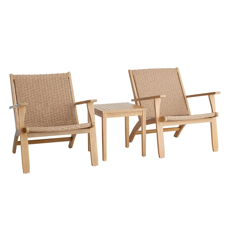Park City Acacia Wood Patio Chat Set | At Home