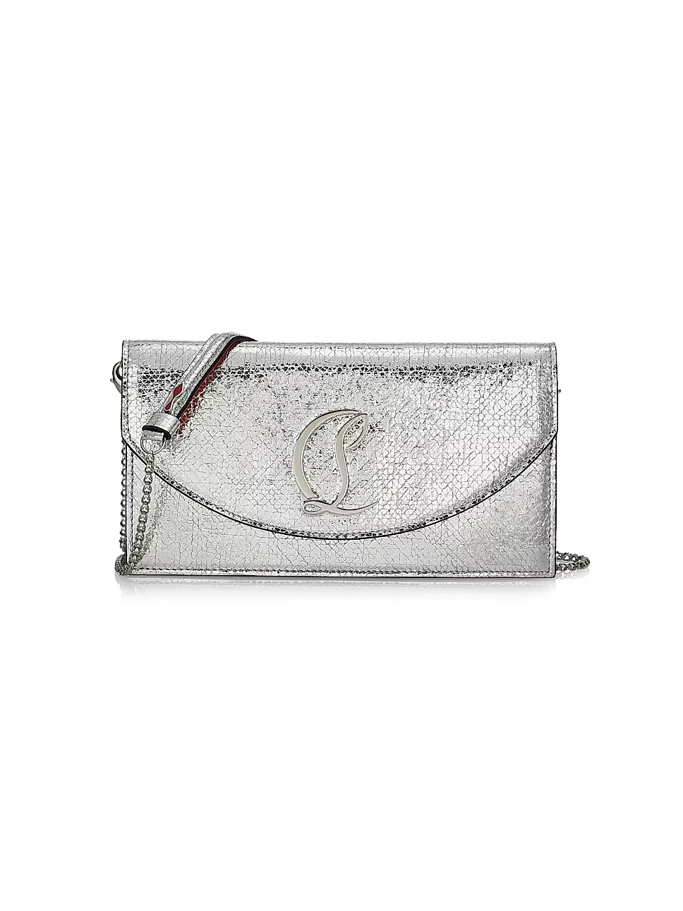 Loubi54 Metallic Leather Wallet-On-Chain | Saks Fifth Avenue