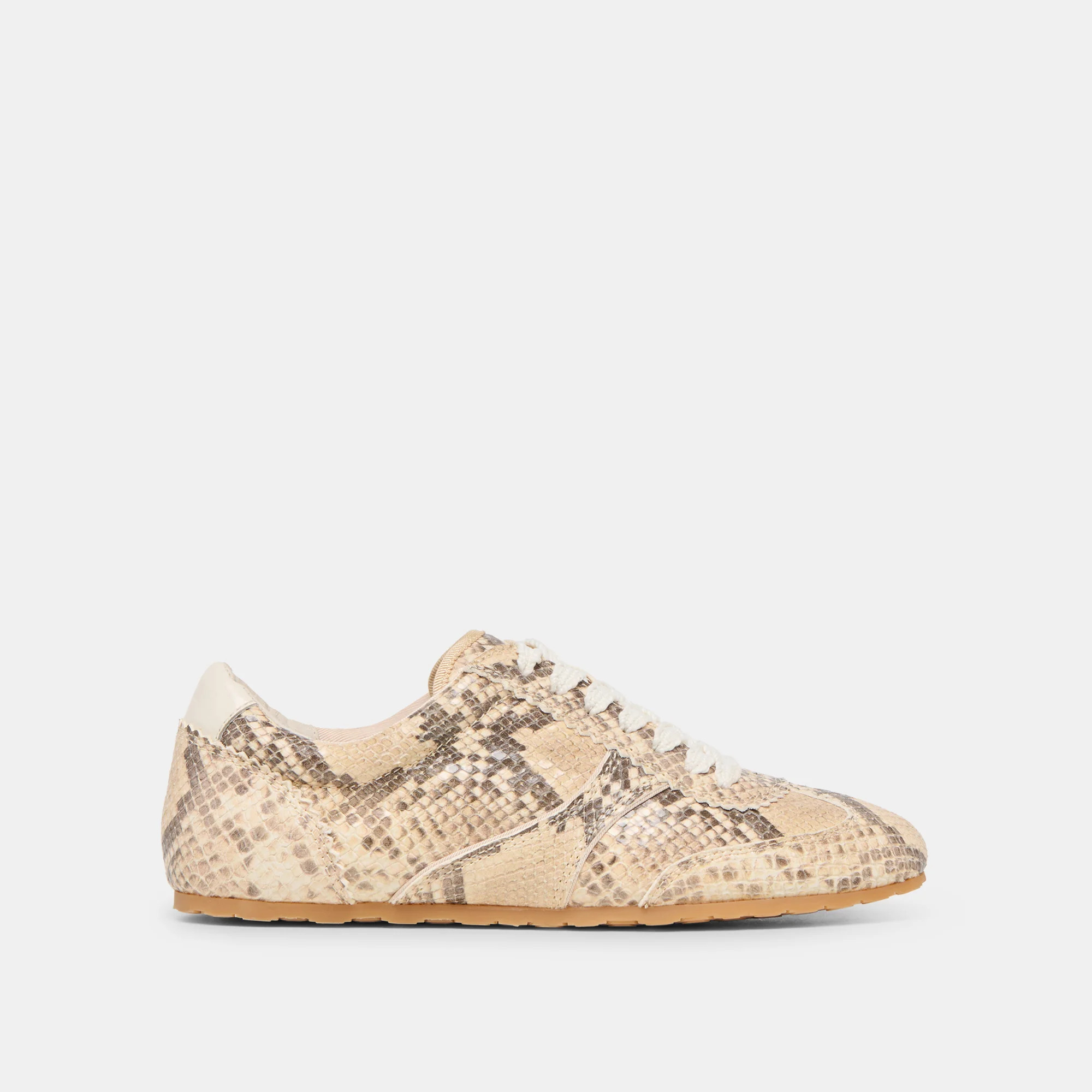 Dorie Sneakers in Natural Snake Embossed Leather Size 10 By Dolce Vita | DolceVita.com