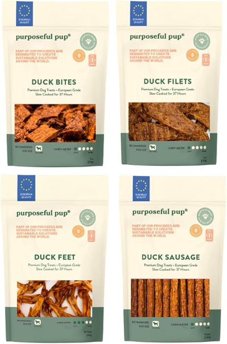 Quack Attack Treat Pack (4) \u2013 Natural Joint & Dental Chews for Dogs - European Single Ingred... | Amazon (US)