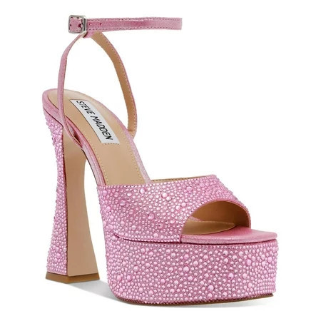 Steve Madden Womens Lightness Faux Suede Block Heel Platform Heels | Walmart (US)