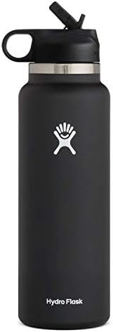 Hydro Flask Water Bottle - Wide Mouth Straw Lid 2.0 - Multiple Sizes & Colors | Amazon (US)