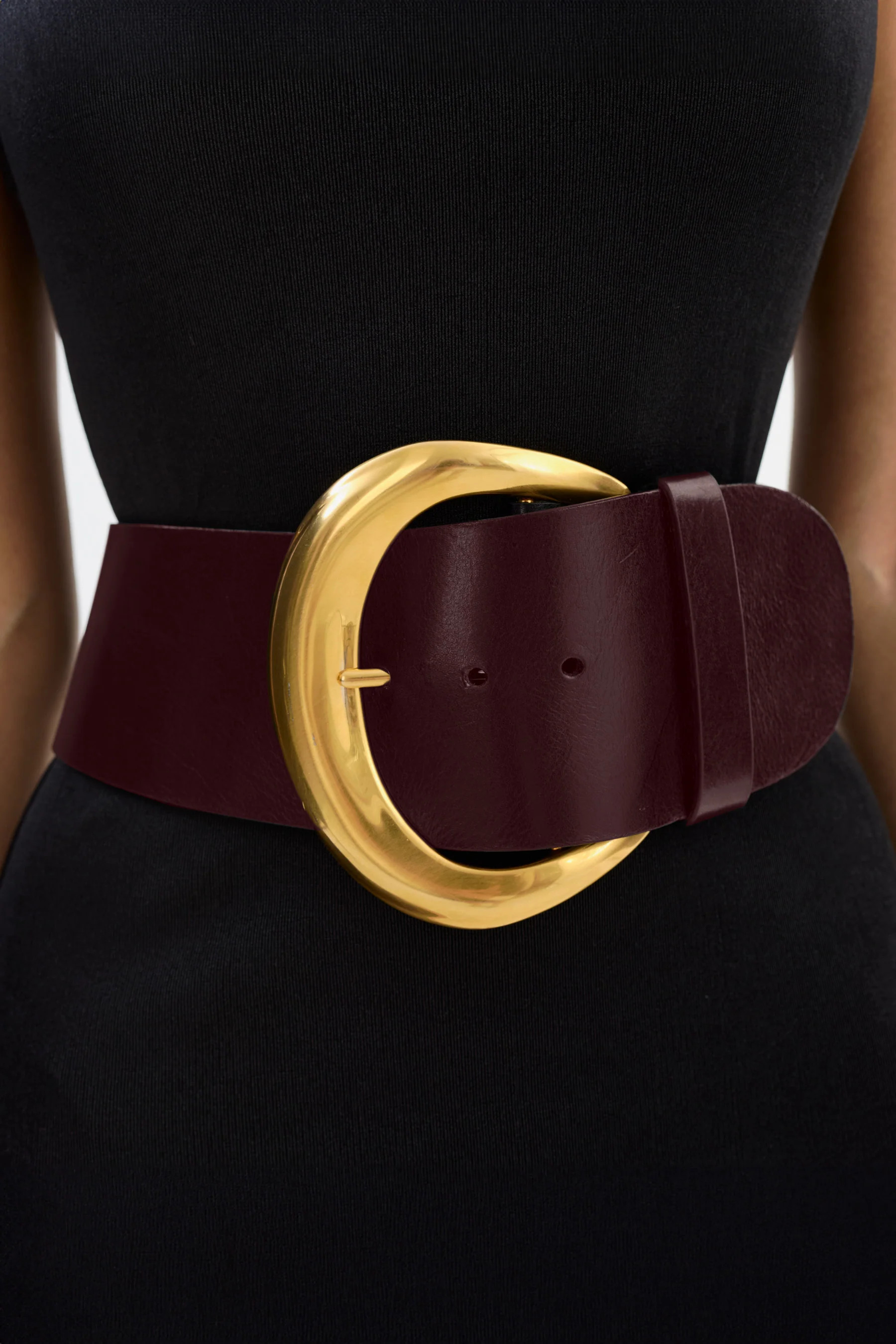 FLORENCE Large Gold Buckle Belt, VAMP / XS | LAMARQUE
