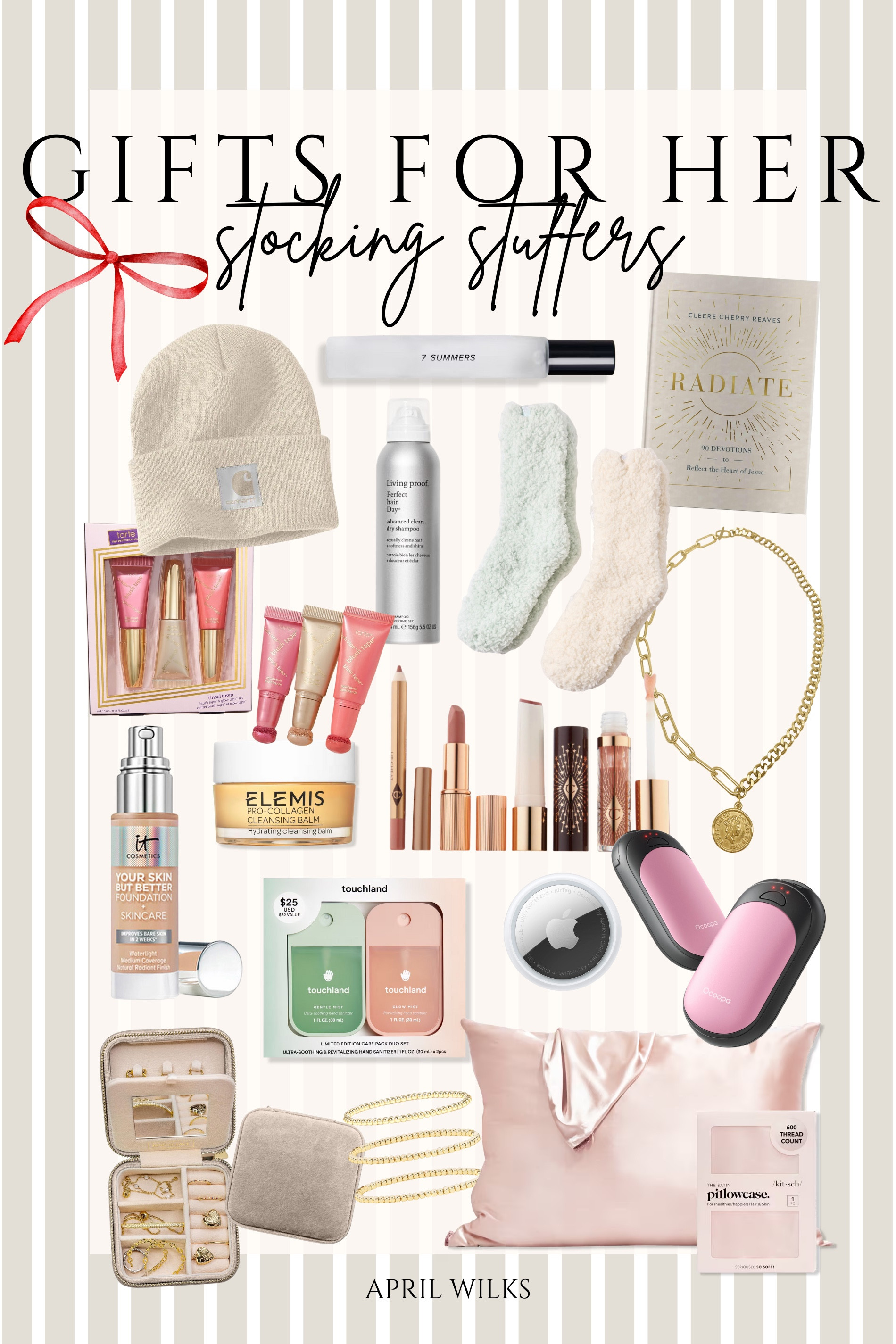 Stocking Stuffers Foe Her

Beauty items  beauty finds  gifts for her  stocking stuffers  beauty gifts  cozy socks  accessories  air tag  purse essentials  gift ideas  make up  self care products 

#LTKHoliday #LTKGiftGuide #LTKBeauty