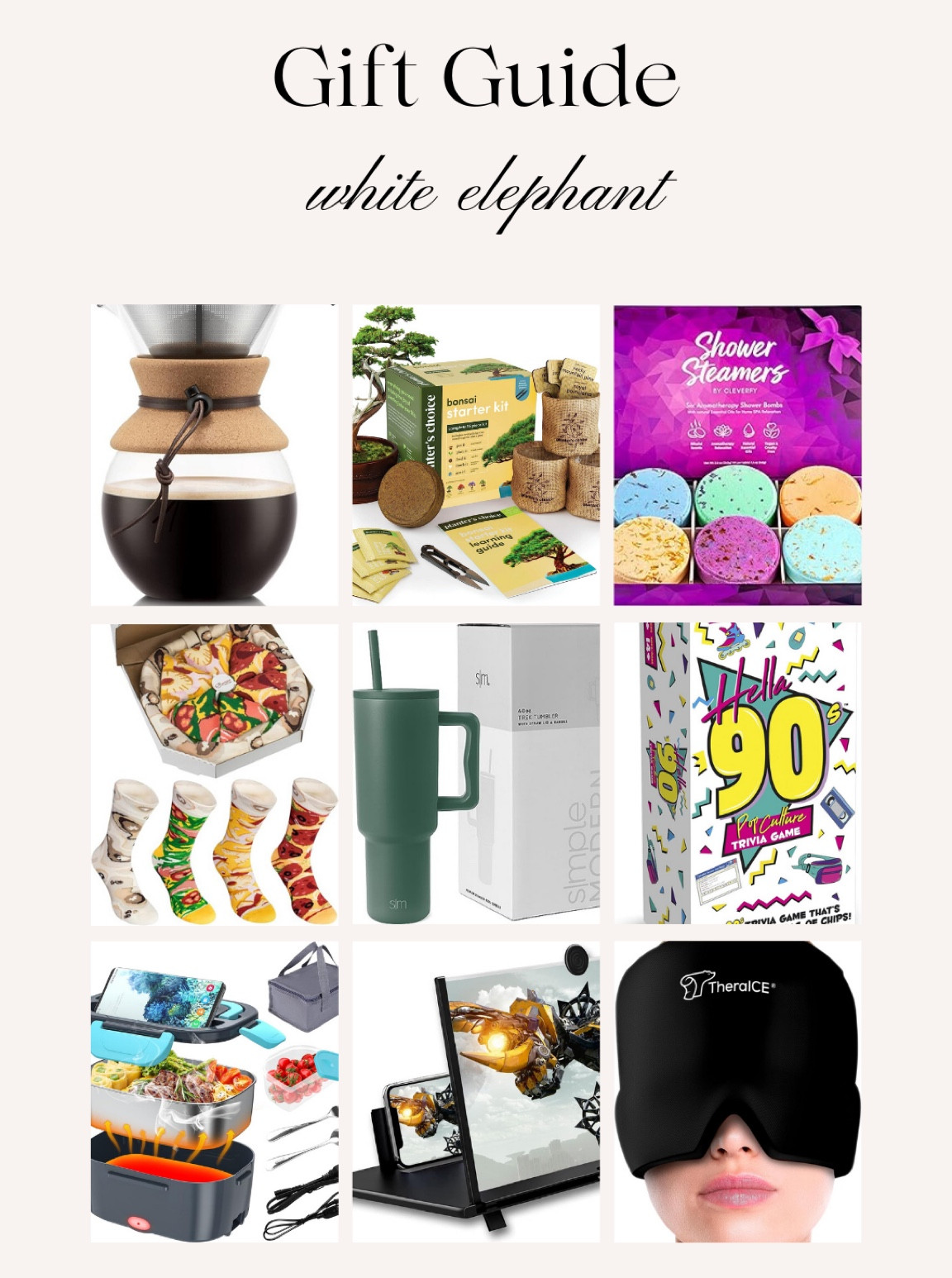 2023 GIFT GUIDE: WHITE ELEPHANT 🐘🤍

#LTKHoliday #LTKGiftGuide #LTKSeasonal